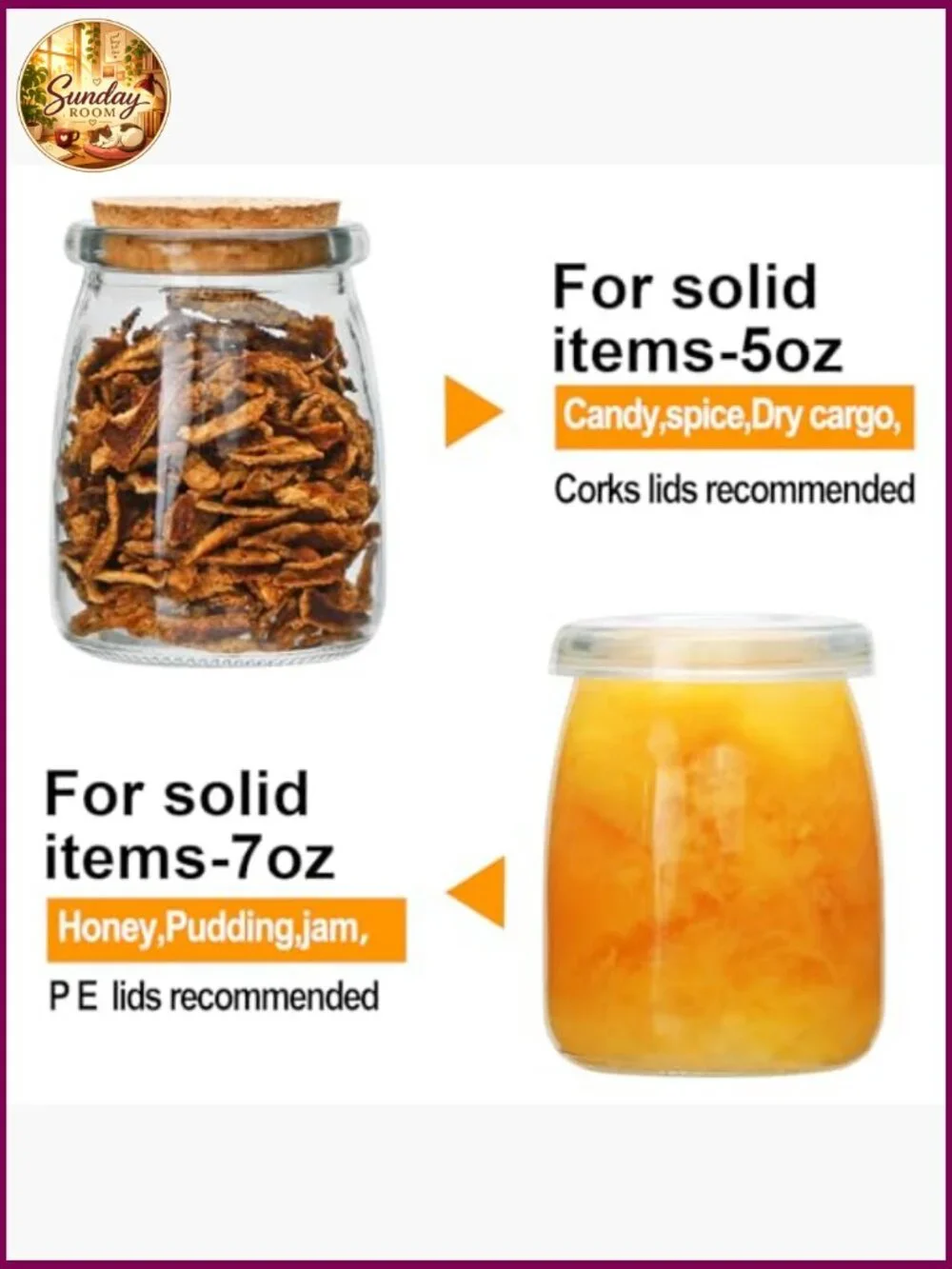 7 oz Glass Yogurt Jars 30 Pack with Cork Lids, Tags & String, Canning, Wedding